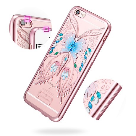  时尚iPhone 6/6s手机壳，嘉兰茉花样星空系列 