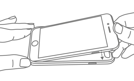 将手机装入TPU底壳中, iPhone6/6S plus手机保护壳，雅缤时代-名铸系列