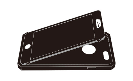 将装好前保护盖的手机，先从Home键的一侧嵌入后保护壳。,防摔iPad Air2，捍御联盟系列