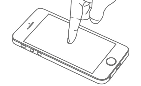 用手指轻按贴膜中间部位，使其自动 吸附于屏幕上,iPhone 6/6s Plus手机保护膜，全覆盖3D钢化膜